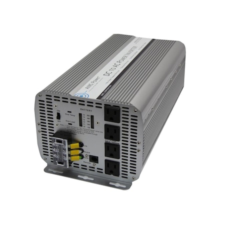 Aims Power Power Inverter, Modified Sine, 1,0000 W Peak, 5,000 W Continuous, 4 Outlets PWRINV500036W